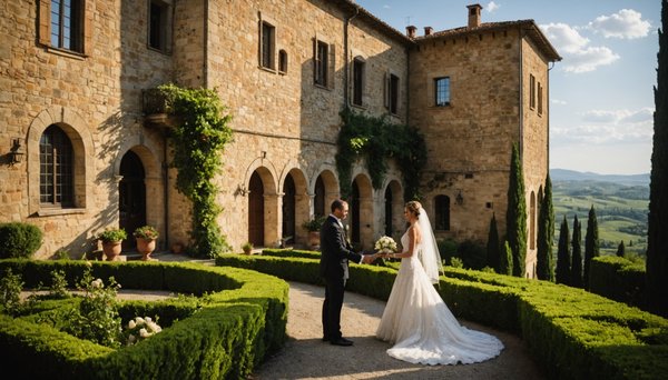 Mariage dans un château toscan : le rêve italien à portée de main
